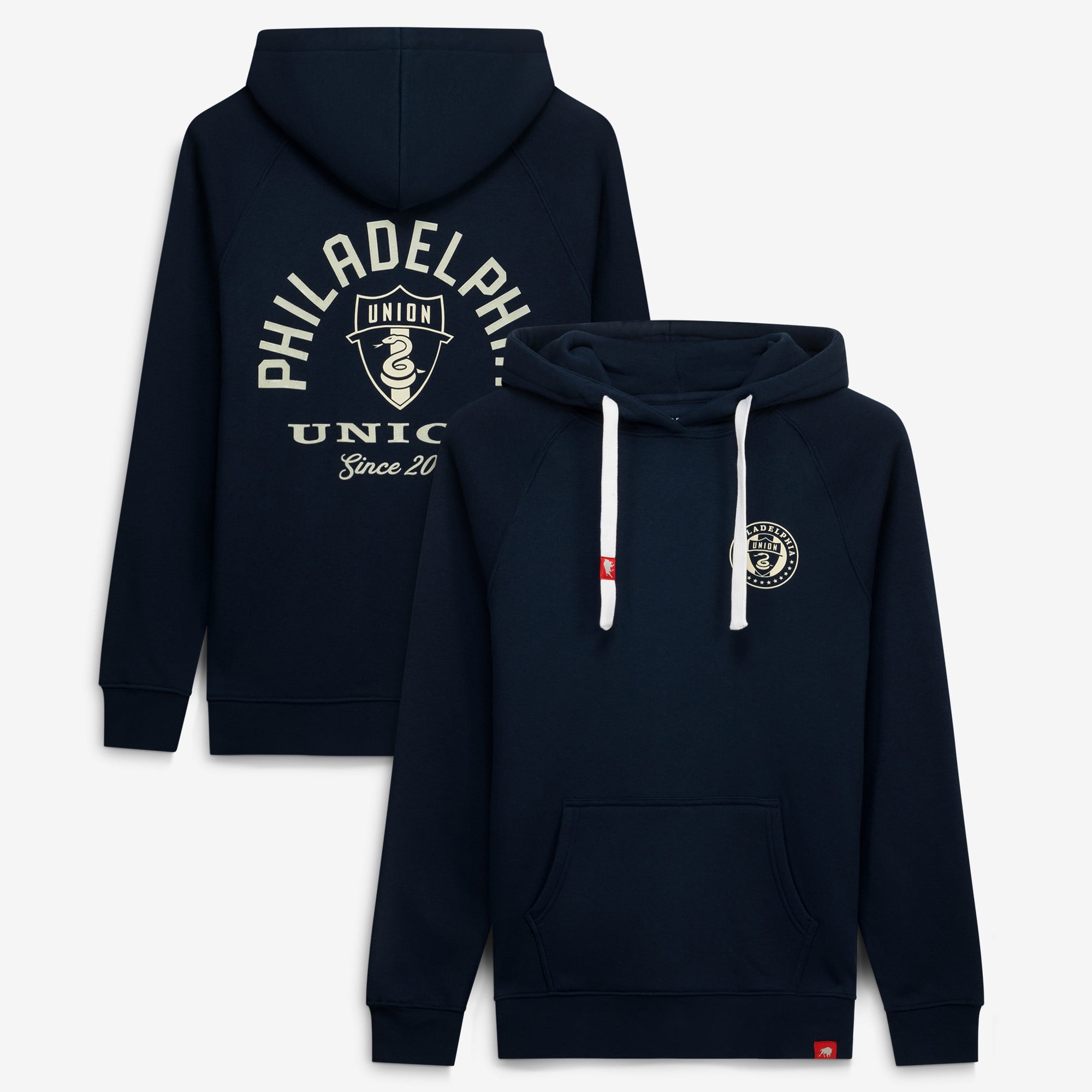 Unisex Sportiqe  Navy Philadelphia Union Olsen Tri-Blend Raglan Hoodie