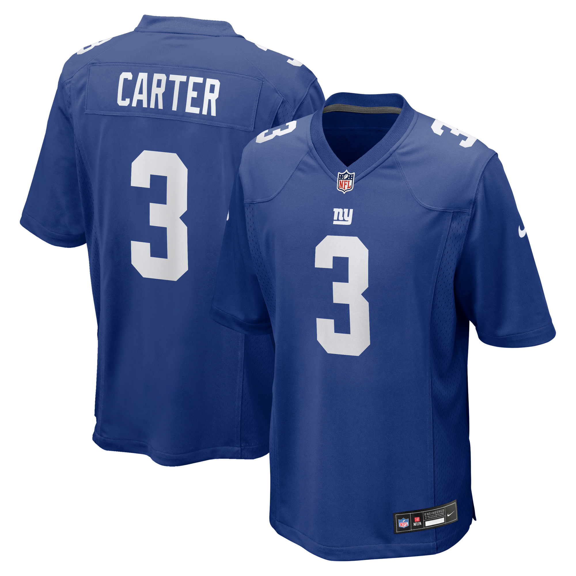 New York Giants Nike Game Home Jersey - Royal - Abdul Carter - Mens