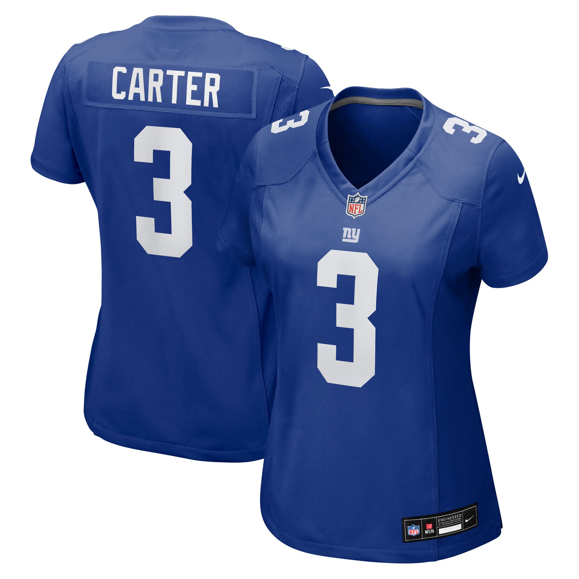 New York Giants Nike Game Home Jersey - Royal - Abdul Carter - Womens