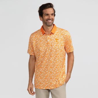 Men's Smith & Quinn Tennessee Orange Tennessee Volunteers Poppies Teddy Polo