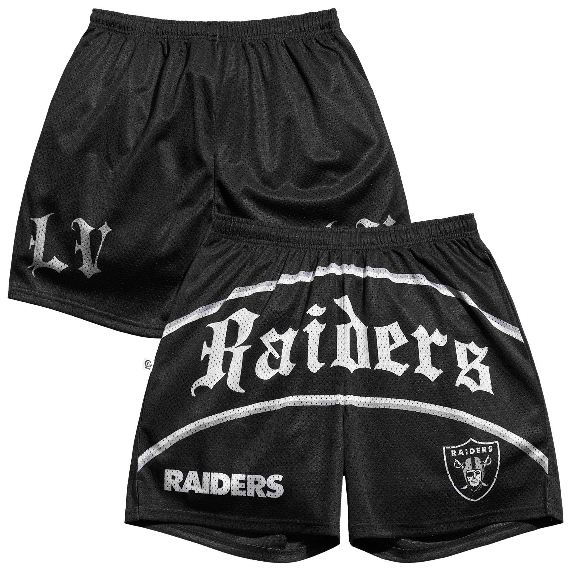 Men's Chalk Line Black Las Vegas Raiders Victorian Retro Shorts