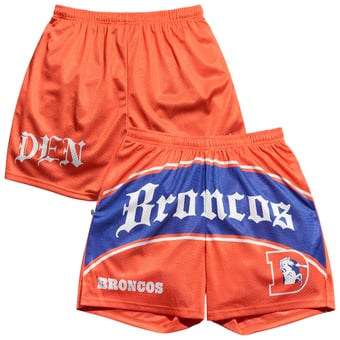 Men's Chalk Line Orange/Blue Denver Broncos Victorian Retro Shorts