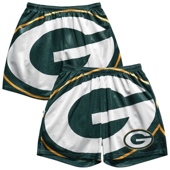 Men's Chalk Line Green Green Bay Packers Big Logo Retro Shorts