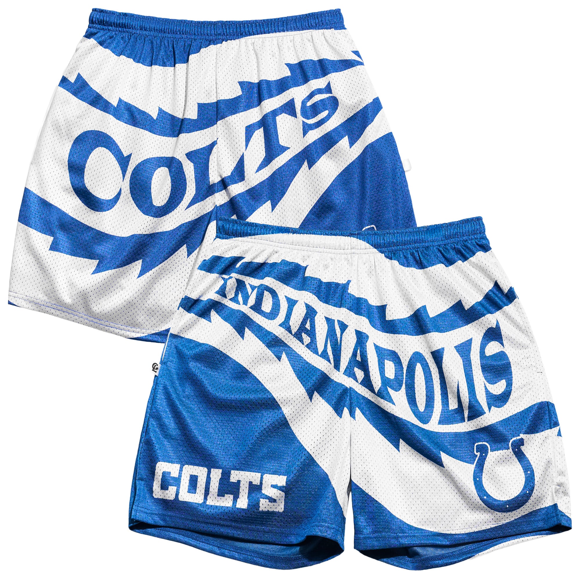 Men's Chalk Line Royal Indianapolis Colts Saw Blade Retro Shorts