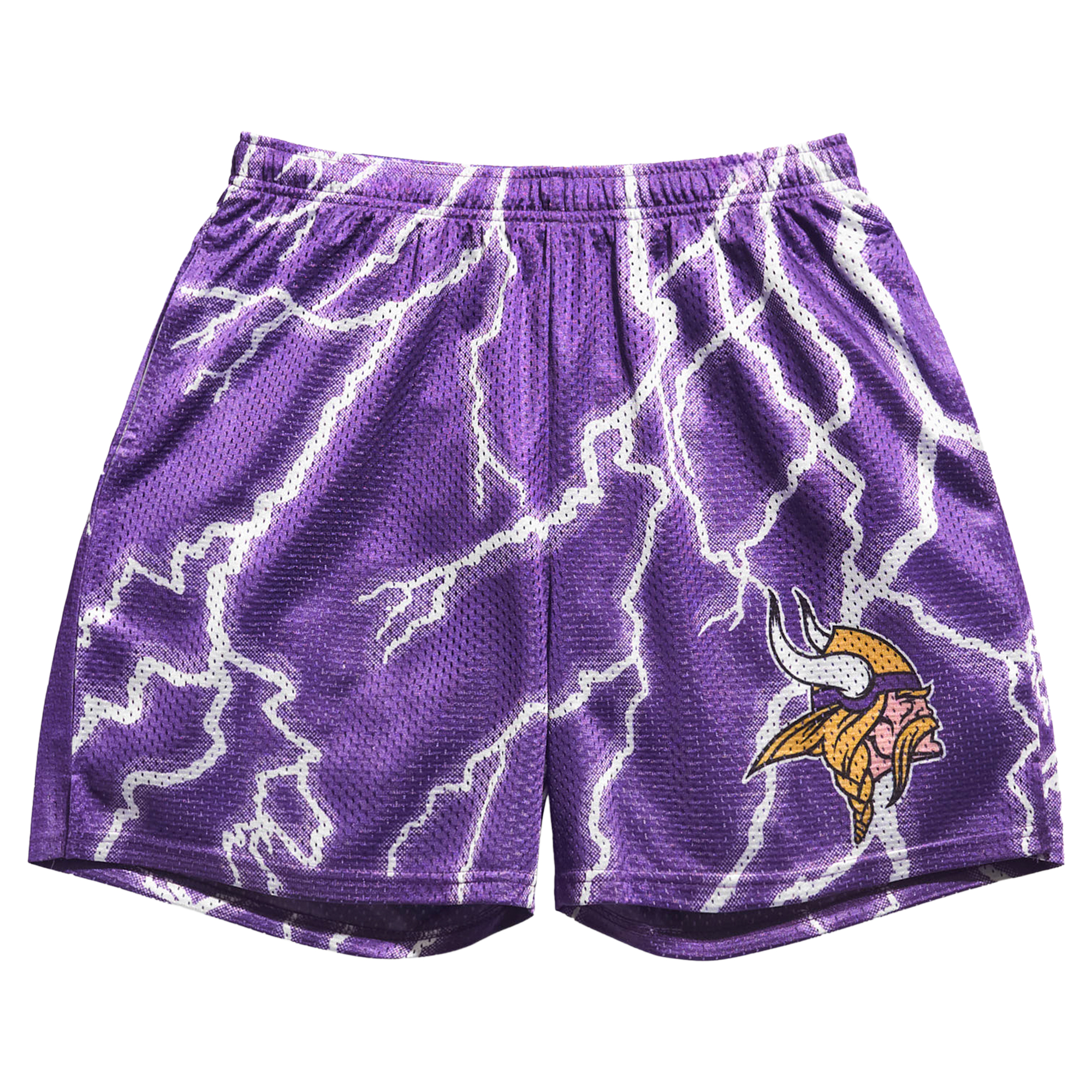 Men's Chalk Line Purple Minnesota Vikings Lightning Retro Shorts