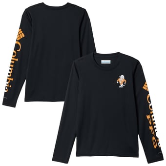 Youth Columbia  Black Tennessee Volunteers Terminal Tackle Long Sleeve T-Shirt
