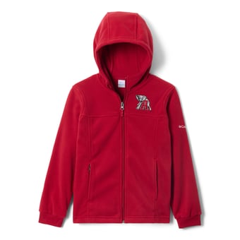 Youth Columbia  Crimson Alabama Crimson Tide Flanker Fleece Full-Zip Hoodie