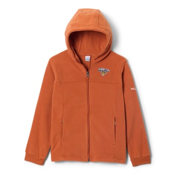 Youth Columbia  Texas Orange Texas Longhorns Flanker Fleece Full-Zip Hoodie