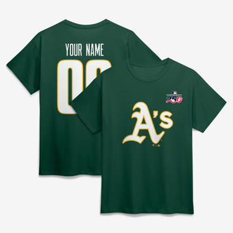 Men's Green Athletics Celebrating America's 250th Personalized Name & Number T-Shirt