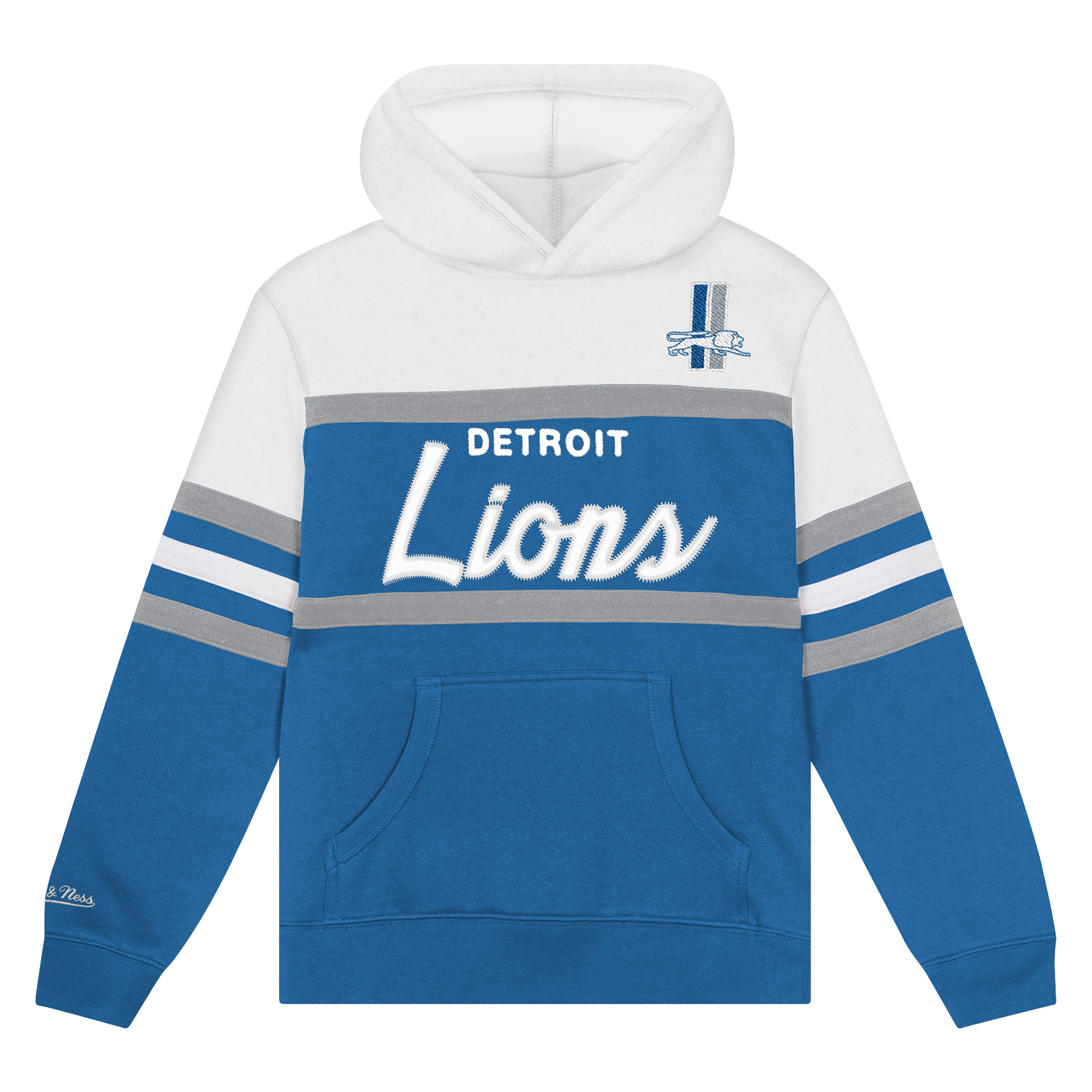 Toddler Mitchell & Ness Blue Detroit Lions Head Coach Hoodie