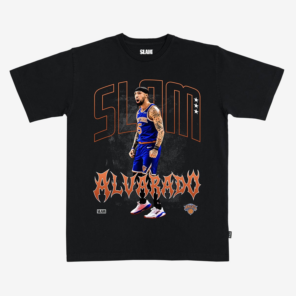 Unisex SLAM Jose Alvarado Black New York Knicks T-Shirt