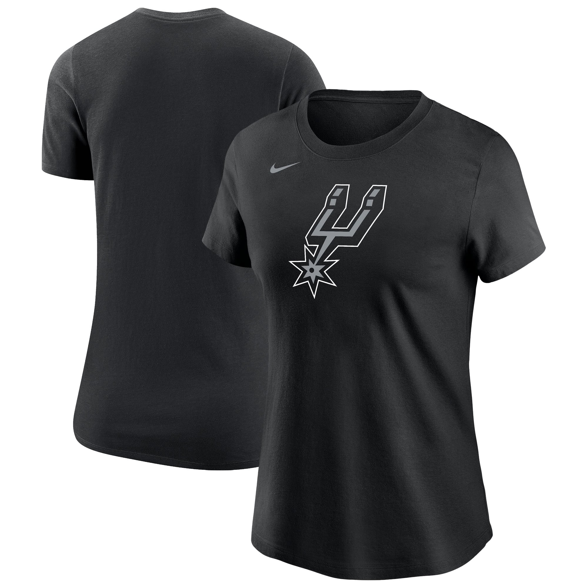 Women's Nike Black San Antonio Spurs Logo Core T-Shirt