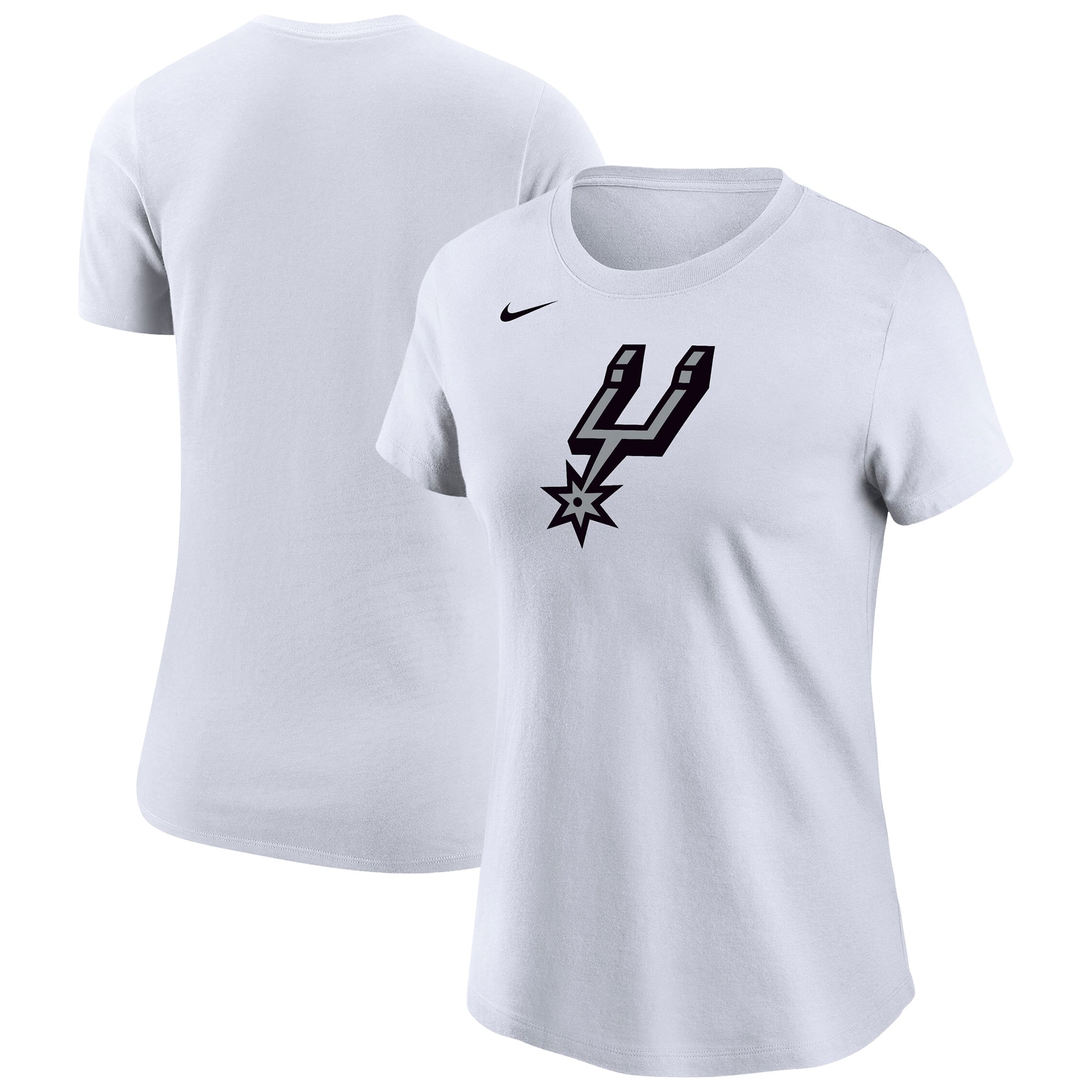 Nike Women's White San Antonio Spurs Logo Core T-Shirt - White