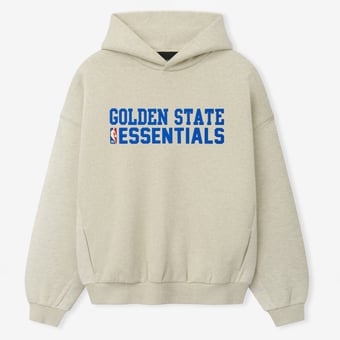 Men's Fear of God Cream Golden State Warriors 90s Relaxed Hoodie