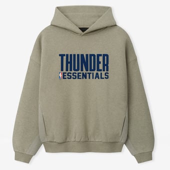 Men's Fear of God Heather Gray Oklahoma City Thunder 90s Relaxed Hoodie