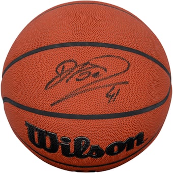 Dirk Nowitzki Dallas Mavericks Autographed Wilson Authentic Series Indoor/Outdoor Basketball in Black Ink