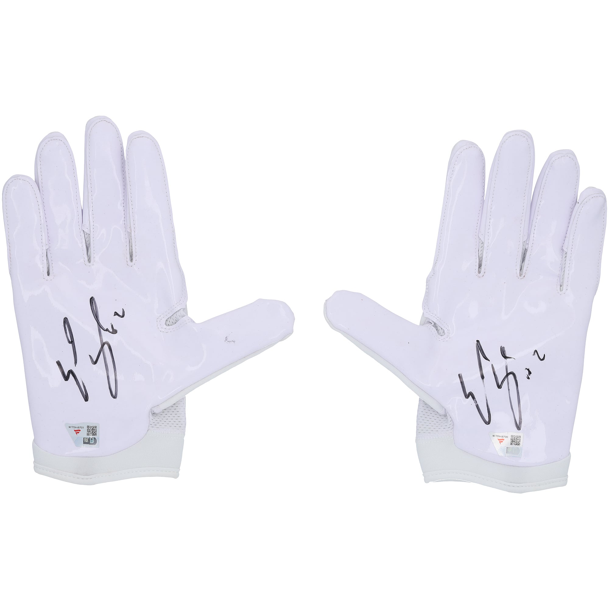 Emeka Egbuka Tampa Bay Buccaneers Autographed Player-Worn adidas Gloves from the 2025-26 NFL Season