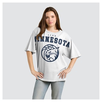 Women's Fanatics  White Minnesota Lynx Spirit Relaxed Jersey T-Shirt