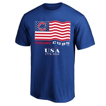 Men's Fanatics Royal Chicago Cubs USA 1776-2026 Big & Tall T-Shirt