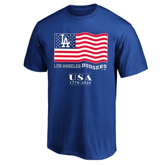 Men's Fanatics Royal Los Angeles Dodgers USA 1776-2026 Big & Tall T-Shirt