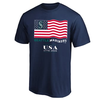 Men's Fanatics Navy Seattle Mariners USA 1776-2026 Big & Tall T-Shirt