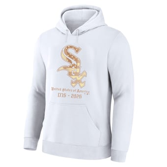 Men's Fanatics White Chicago White Sox USA 1776-2026 Big & Tall Hoodie