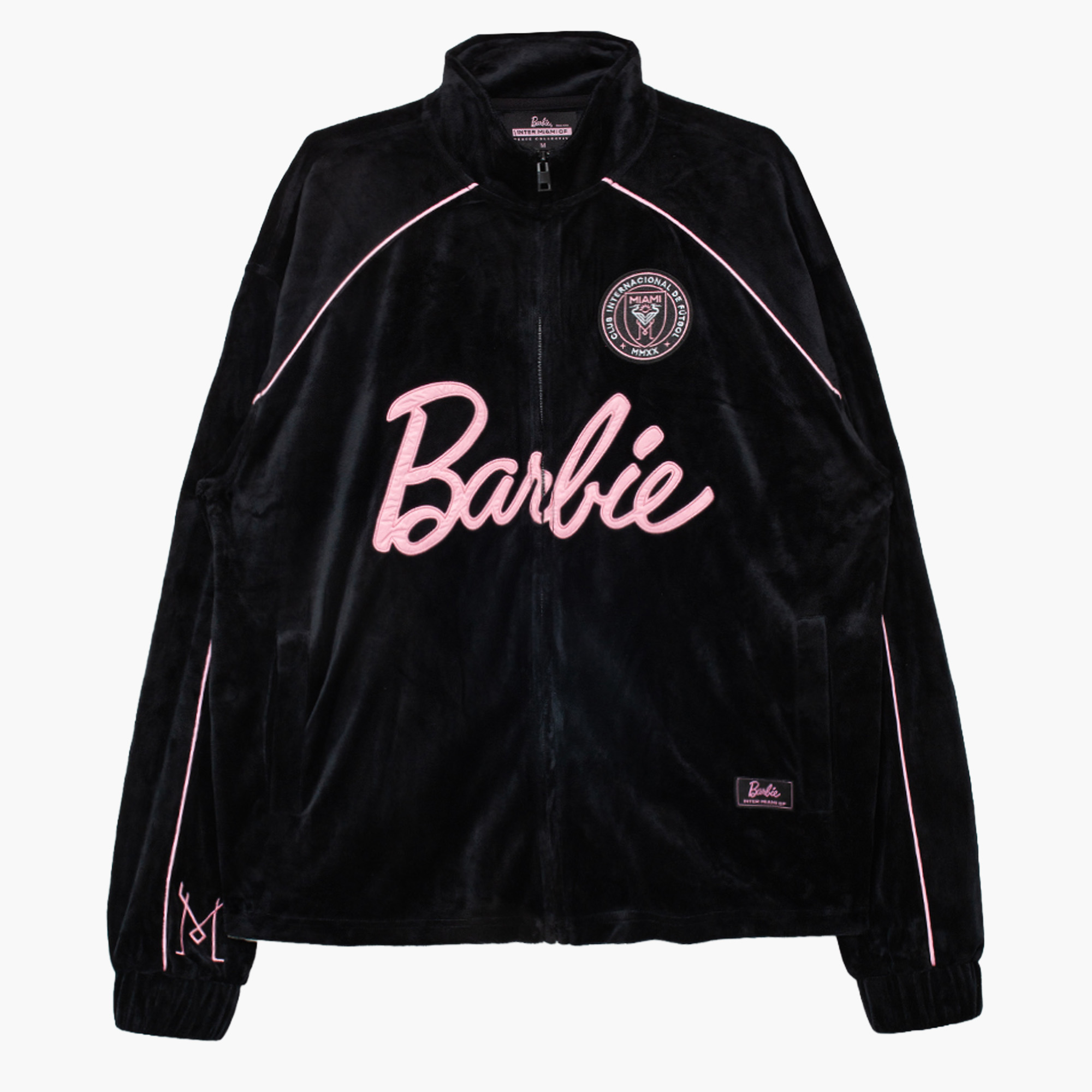 Unisex Peace Collective Black Inter Miami CF x Barbie Full-Zip Track Jacket