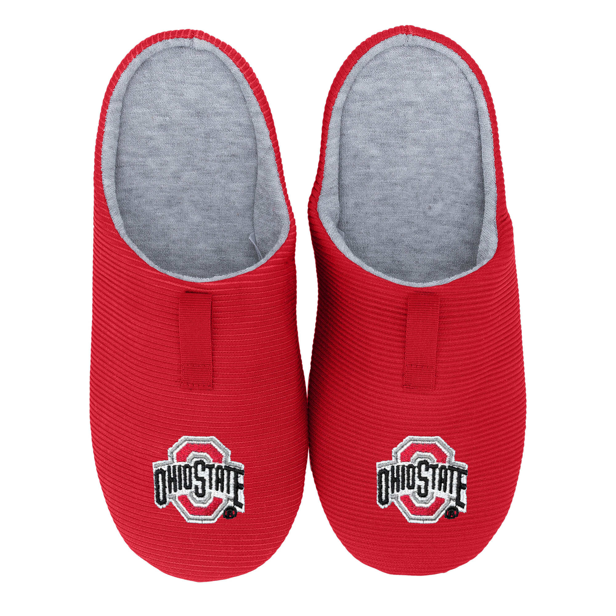 Unisex ZooZatz Ohio State Buckeyes Ribbed Slide Slippers