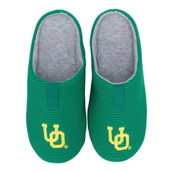 Unisex ZooZatz Oregon Ducks Ribbed Slide Slippers
