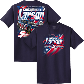 Men's Classic Ink  Navy Kyle Larson San Diego Race Weekend Paint Scheme T-Shirt