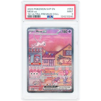 Mew EX 2023 Scarlet & Violet Black Star Promo #53 PSA Authenticated 9 Card
