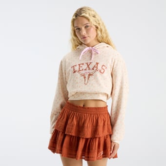LoveShackFancy Women's Texas Orange Texas Longhorns Nacova Hoodie