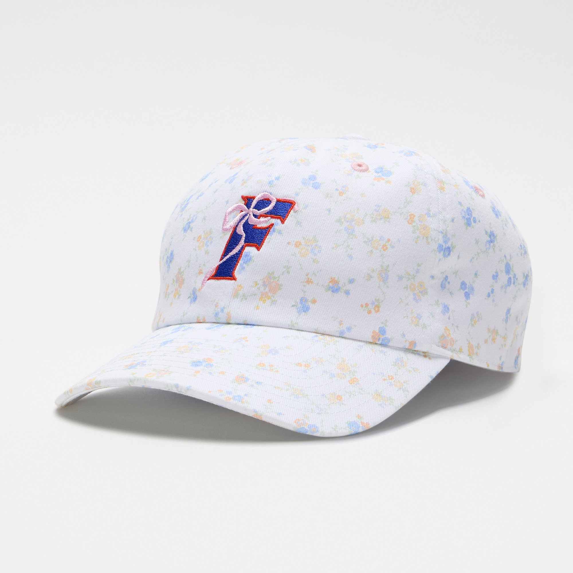 LoveShackFancy Women's White Florida Gators Floral Adjustable Hat
