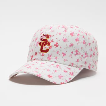 LoveShackFancy Women's White USC Trojans Floral Adjustable Hat