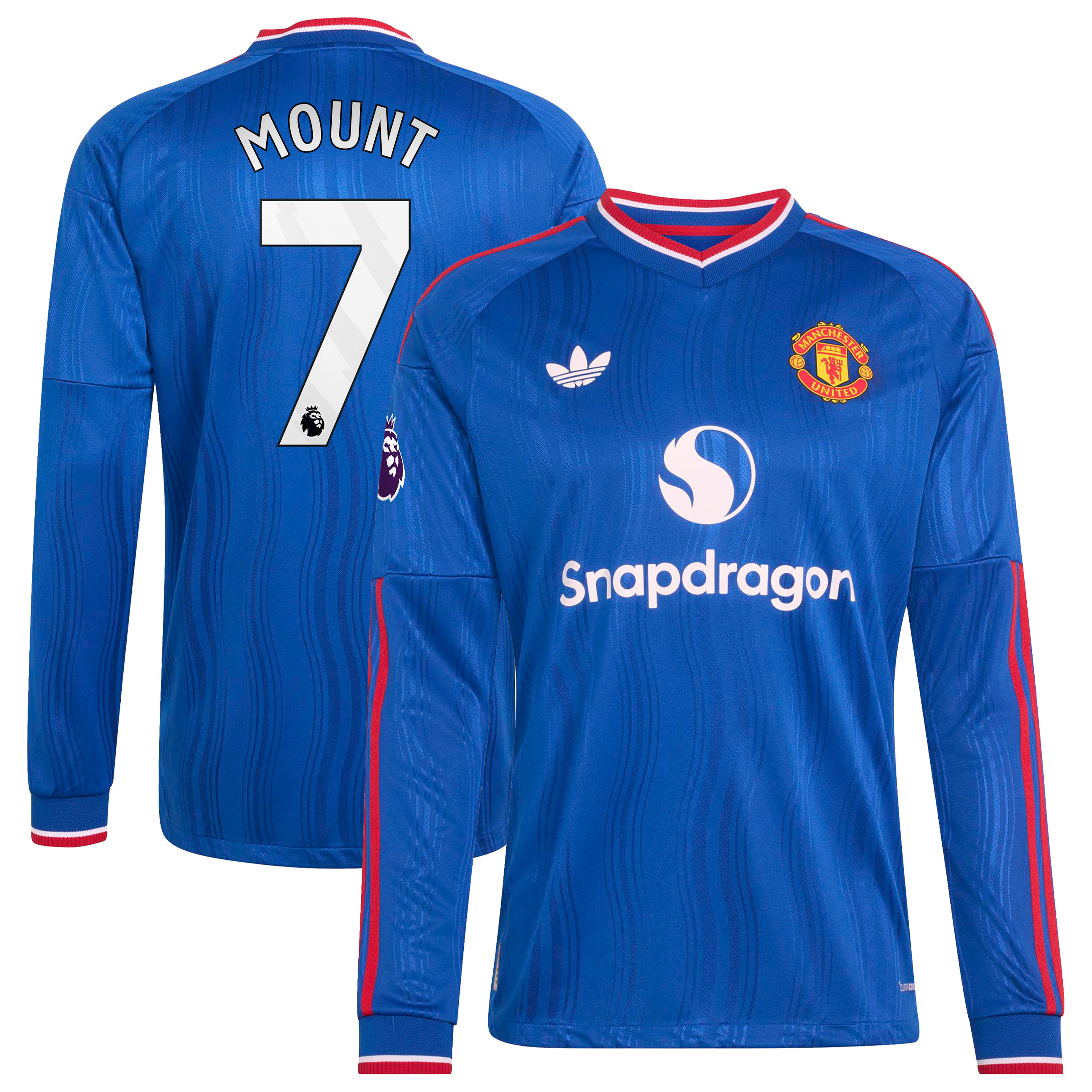 Men's adidas Mason Mount Royal Manchester United 2026/27 Away On-Field Authentic Long Sleeve Jersey