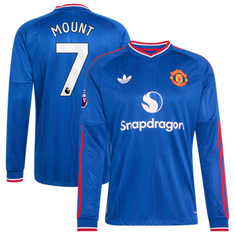 Men's adidas Mason Mount Royal Manchester United 2026/27 Away On-Field Authentic Long Sleeve Jersey