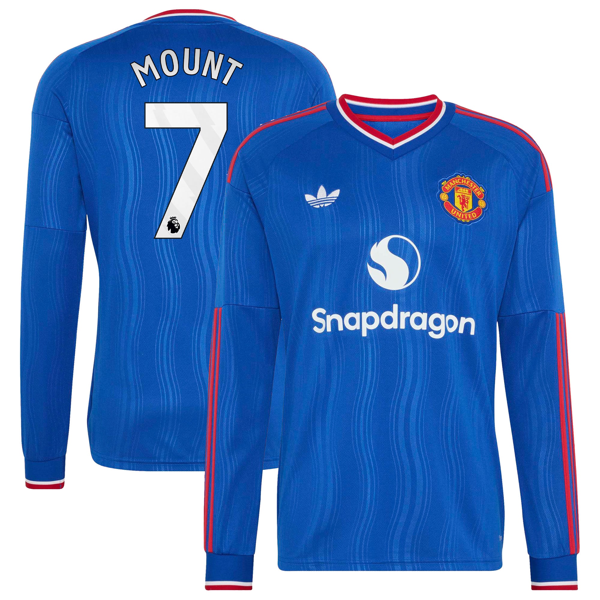 Men's adidas Mason Mount Royal Manchester United 2026/27 Away Replica Long Sleeve Jersey