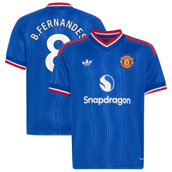Youth adidas Bruno Fernandes Royal Manchester United 2026/27 Away Replica Jersey