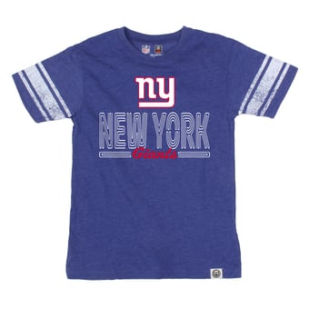 Youth Wes & Willy Royal New York Giants Football Jersey T-Shirt