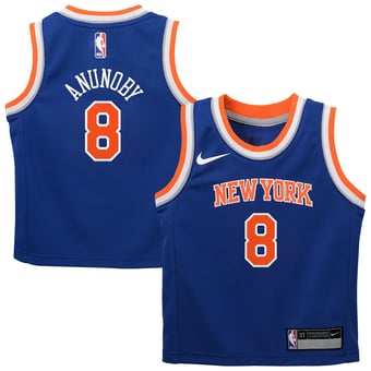 Preschool Nike OG Anunoby Blue New York Knicks Swingman Swingman Jersey - Icon Edition