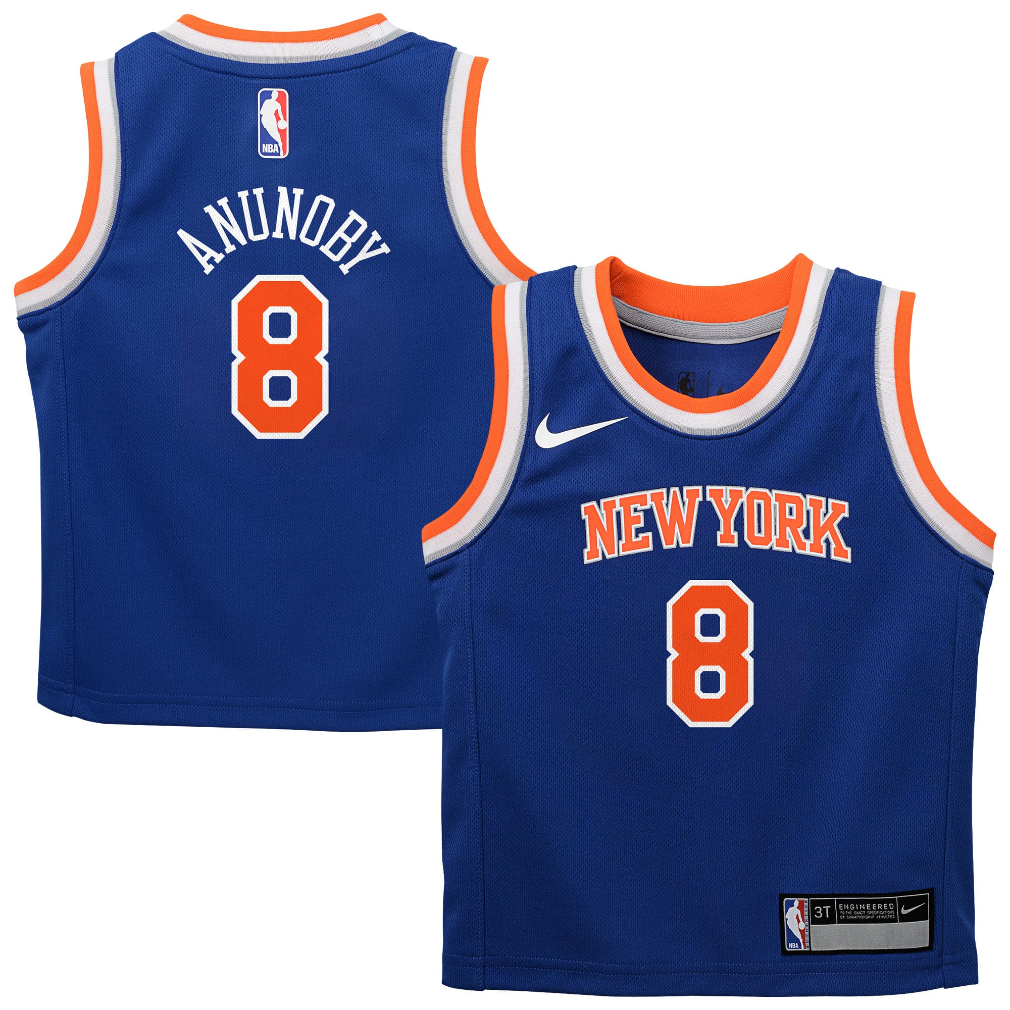Toddler Nike OG Anunoby Blue New York Knicks Swingman Swingman Jersey - Icon Edition