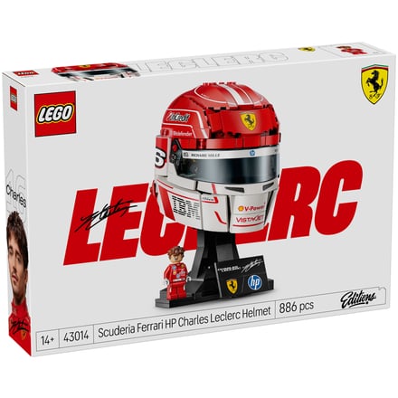 Scuderia Ferrari HP F1 Charles Leclerc Lego Helmet