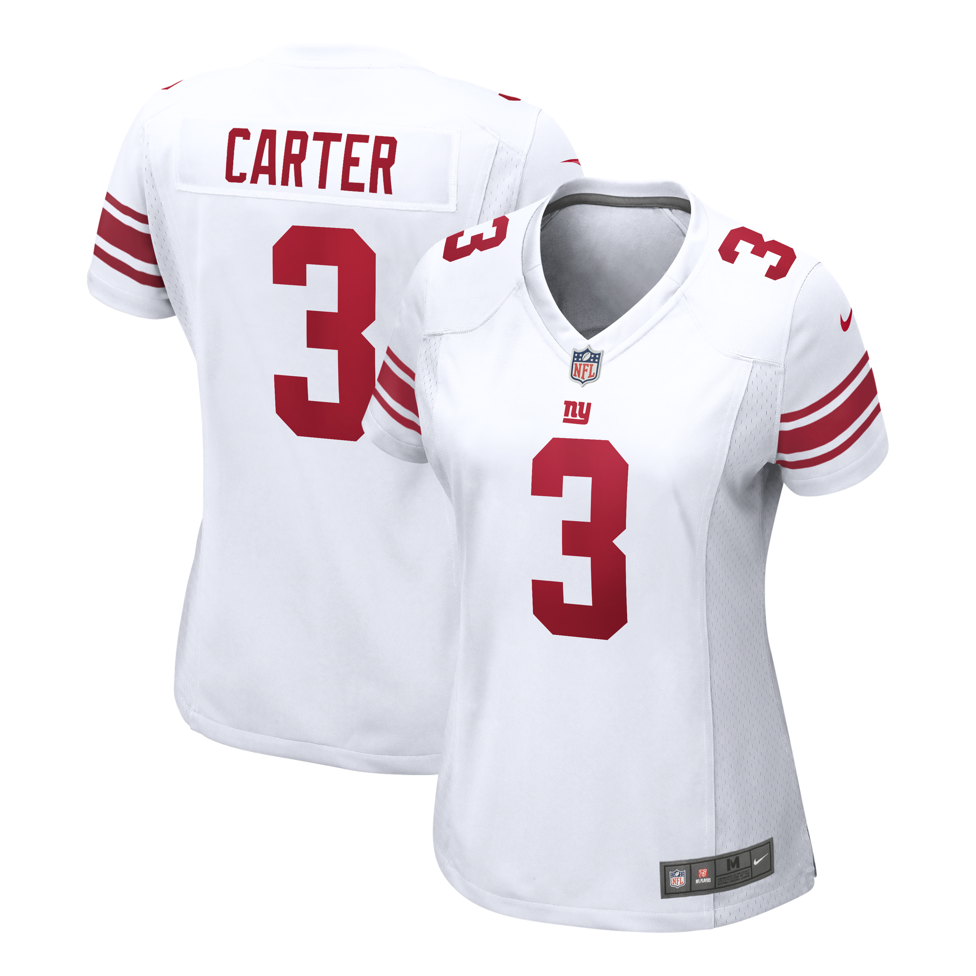New York Giants Nike Game Road Jersey - White - Abdul Carter - Womens