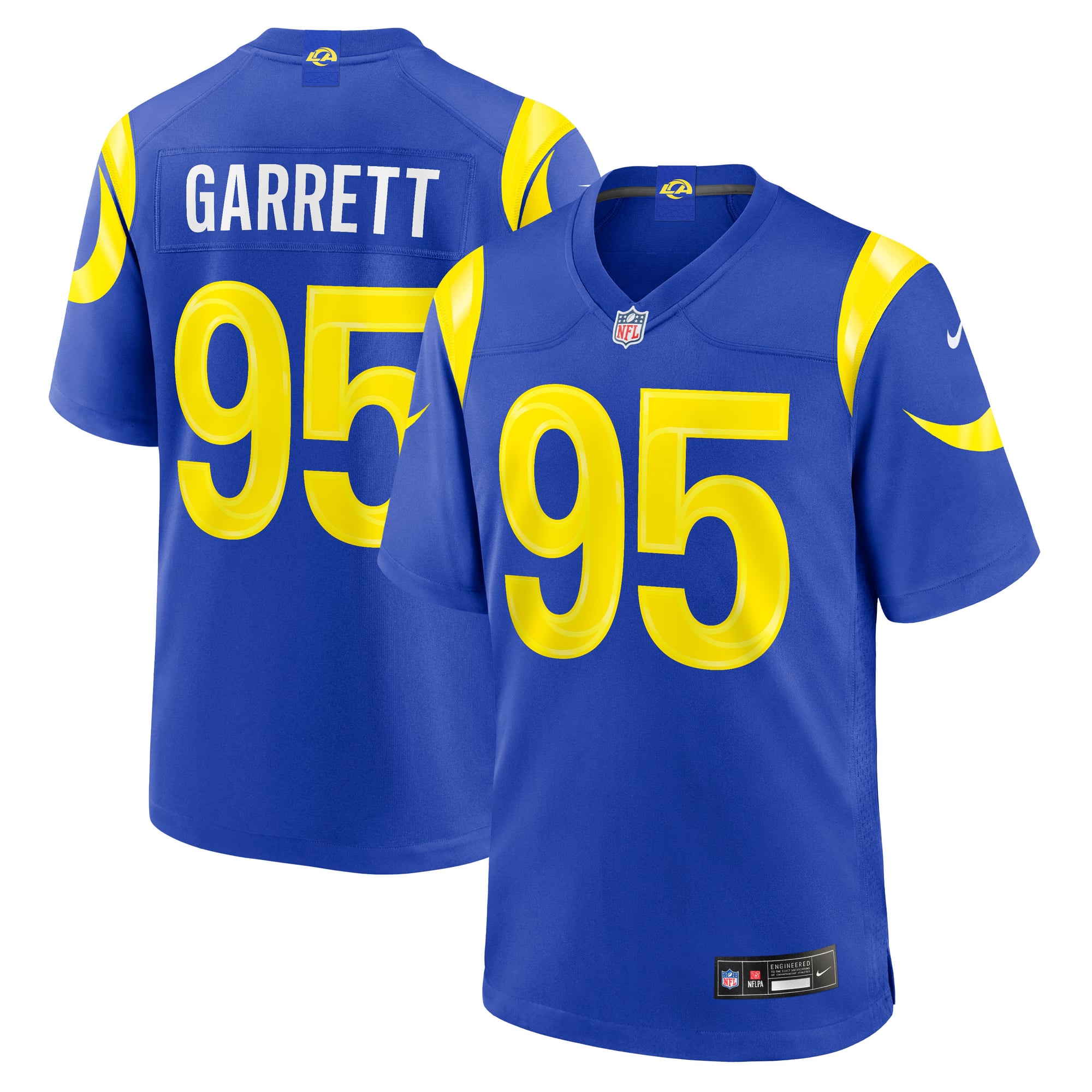 Camiseta Nike Game de la 1ª equipación del Los Angeles Rams - Azul marino - Myles Garrett - Hombre