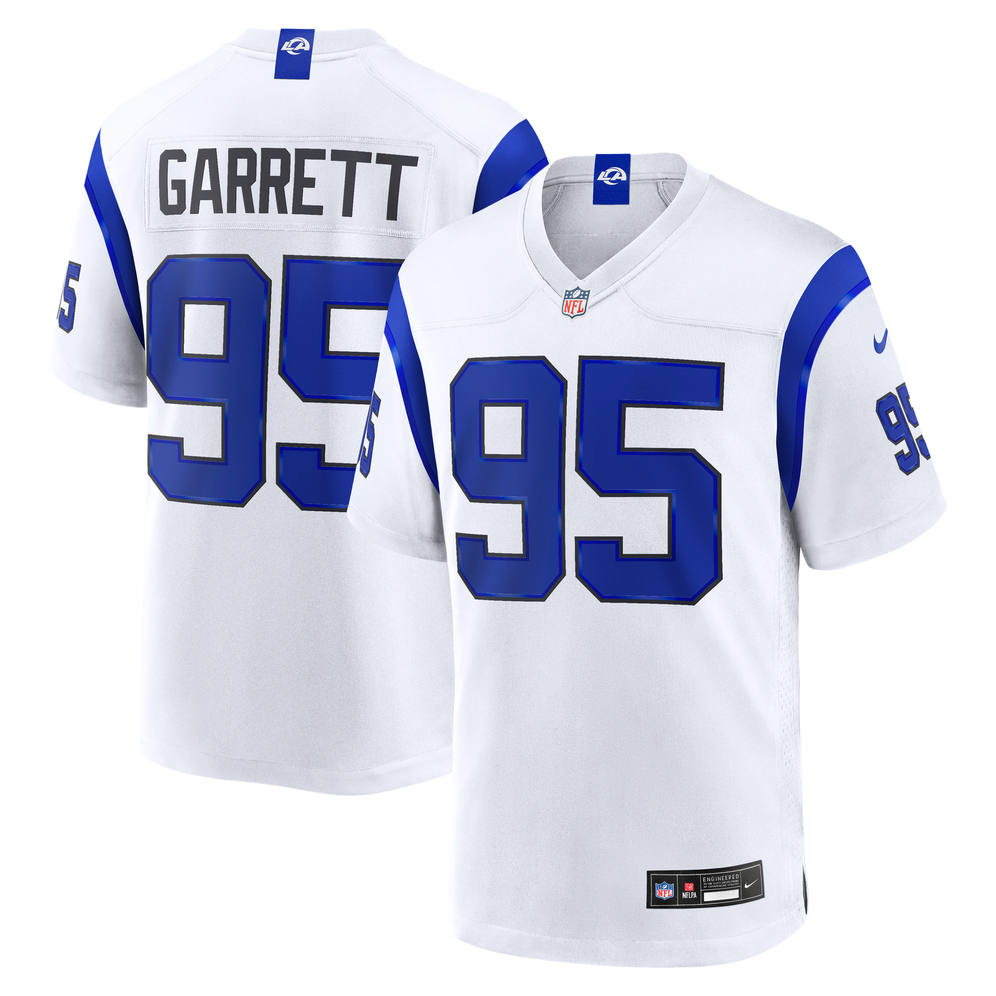 Maglia Los Angeles Rams Nike Game Alternate - Bianco - Myles Garrett - Uomo
