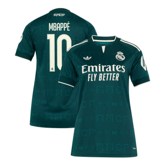 Women's adidas Kylian Mbappé Green Real Madrid 2026/27 Away Replica Jersey