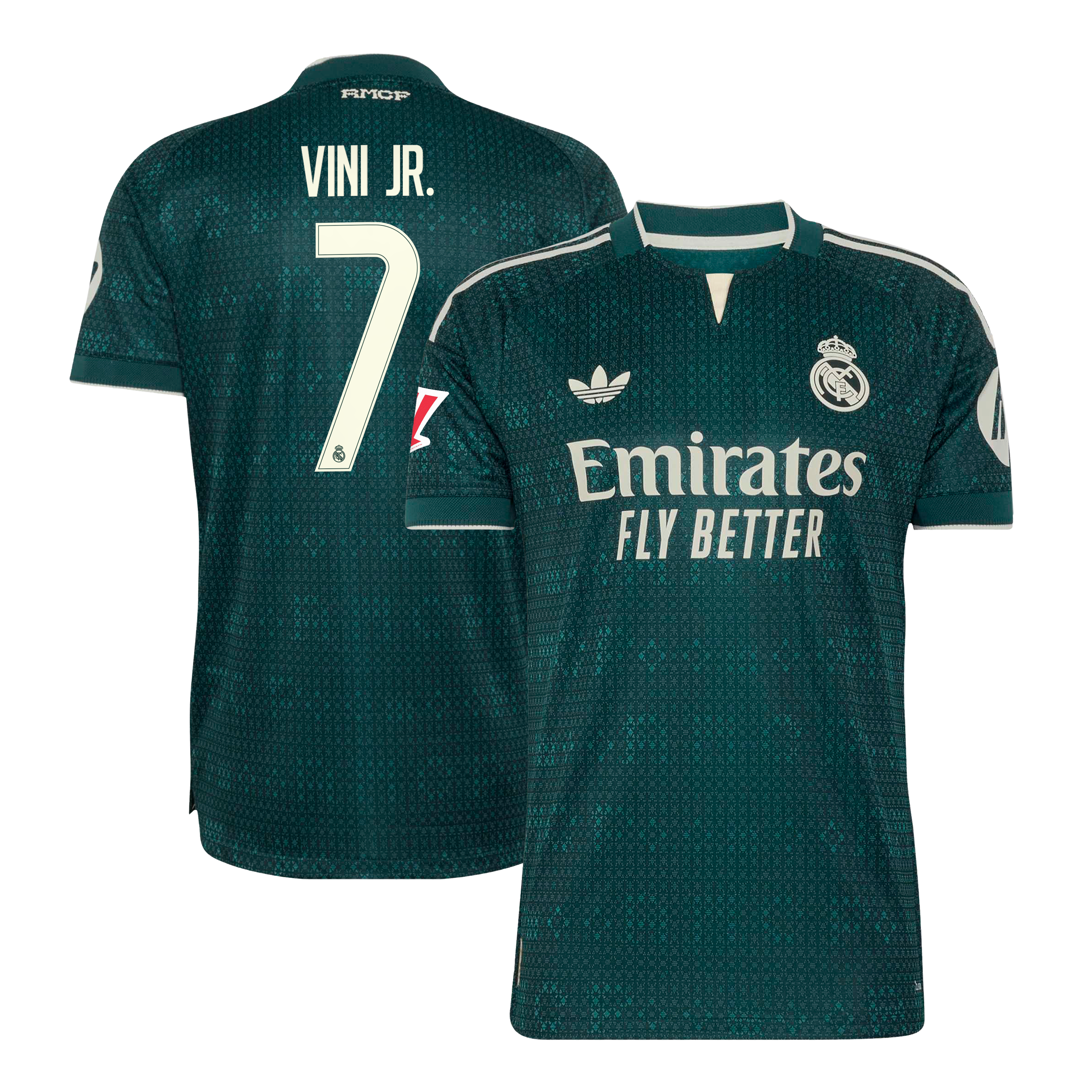 Men's adidas Vini Jr. Green Real Madrid 2026/27 Away On-Field Authentic Jersey