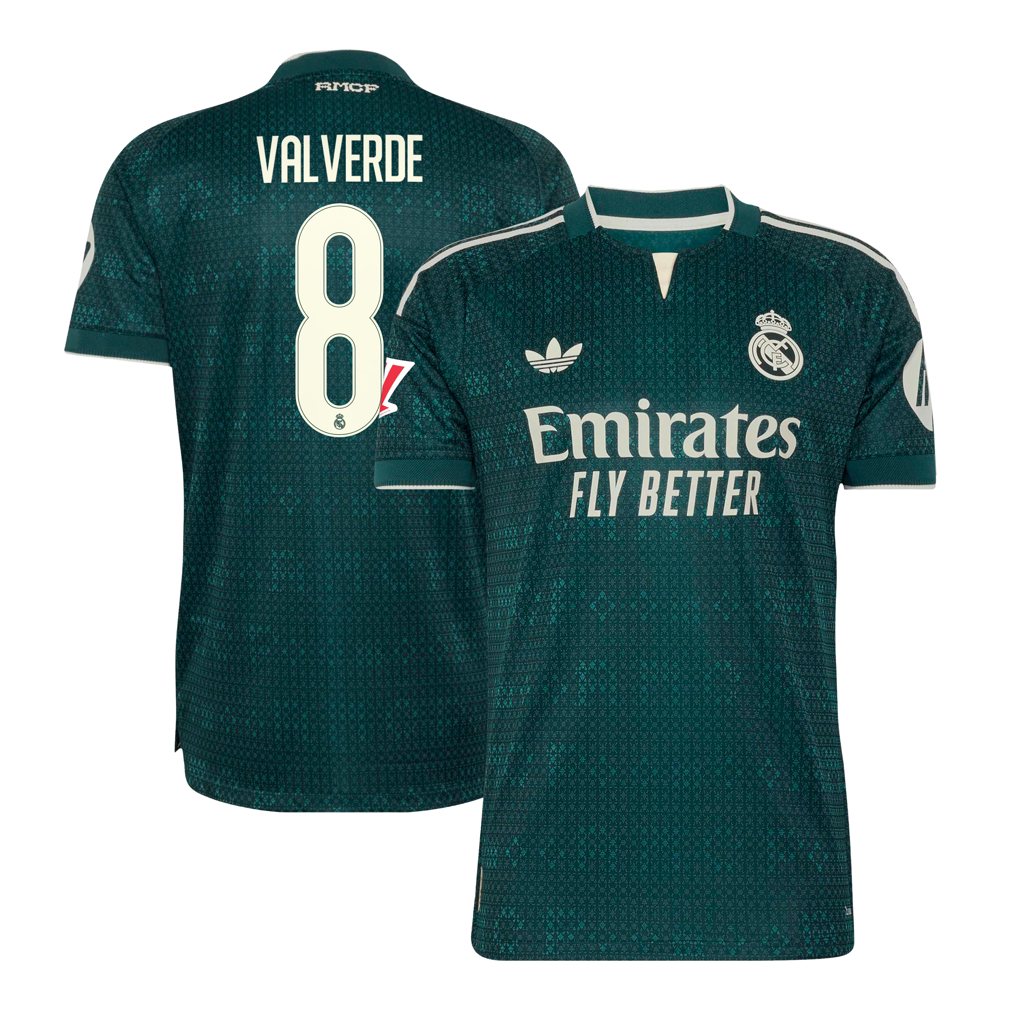 Men's adidas Federico Valverde Green Real Madrid 2026/27 Away On-Field Authentic Jersey