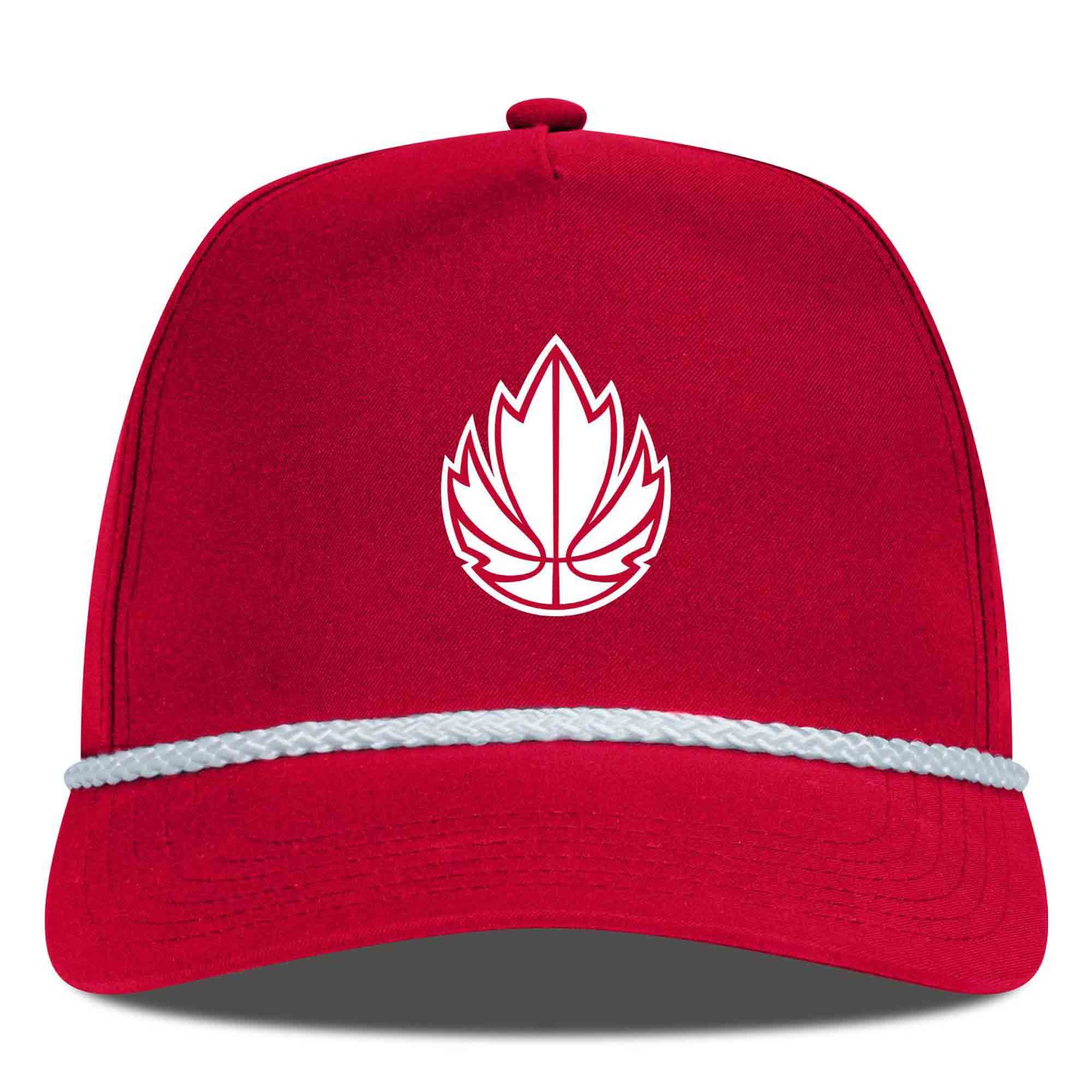 Men's Levelwear Red Canada Basketball Gambit Adjustable Hat