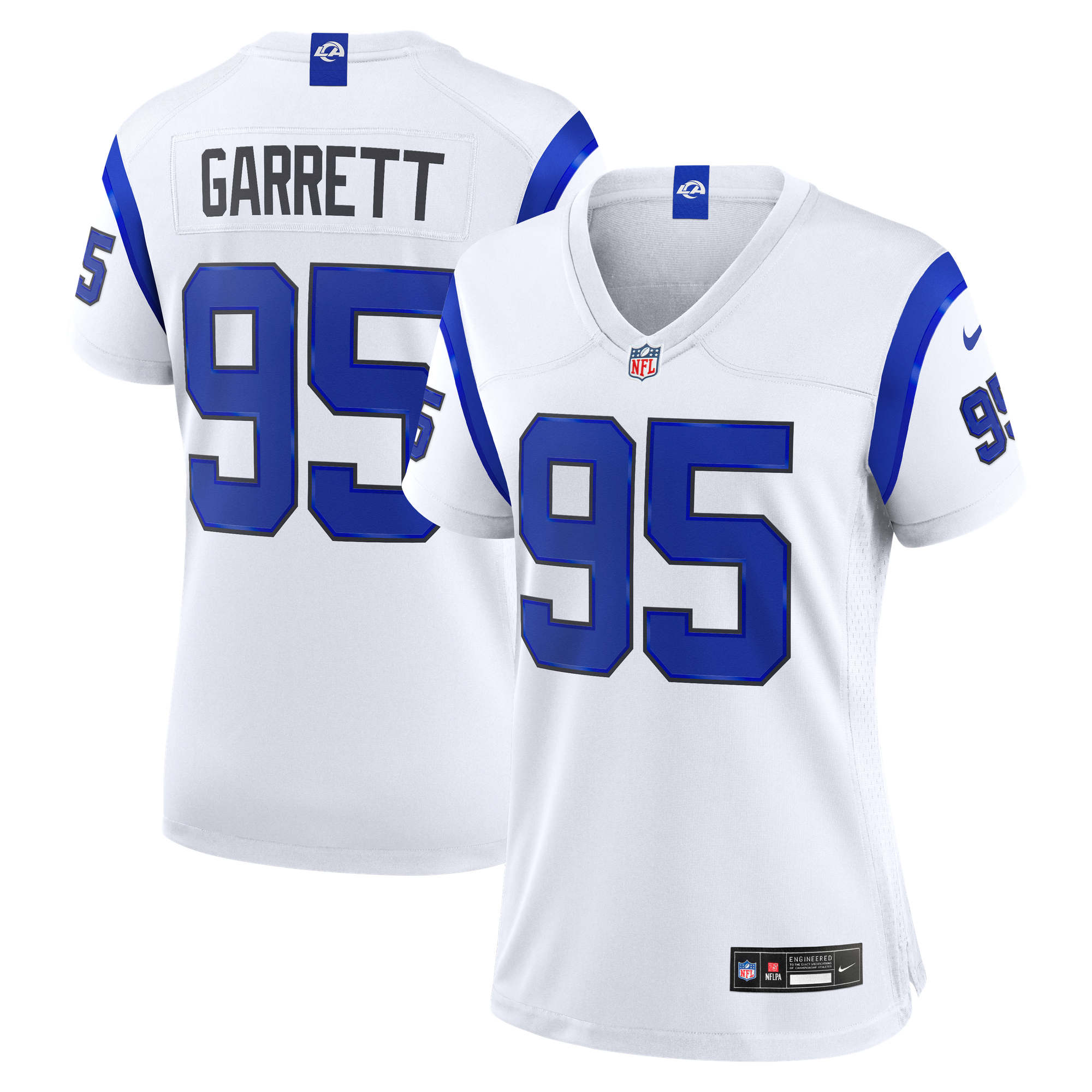 Maglia Los Angeles Rams Nike Game Alternate - Bianco - Myles Garrett - Donna
